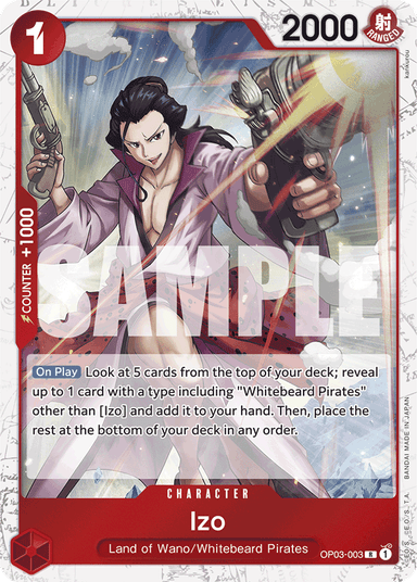 Izo (OP03-003) (Jolly Roger Foil)