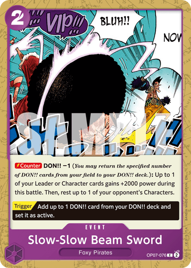 Slow-Slow Beam Sword (Reprint)