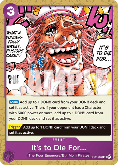 It's to Die For (Reprint)