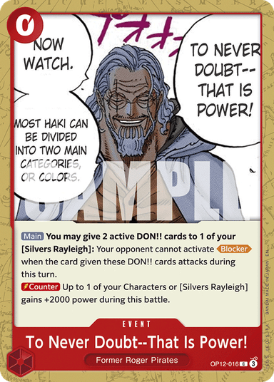 To Never Doubt--That Is Power!