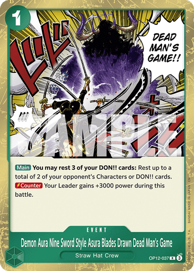 Demon Aura Nine Sword Style Asura Blades Drawn Dead Man's Game