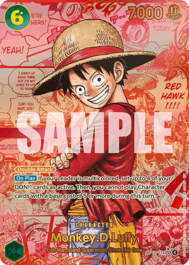 Monkey.D.Luffy (118) (Red Super Alternate Art)