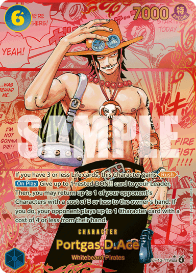 Portgas.D.Ace (119) (Red Super Alternate Art)