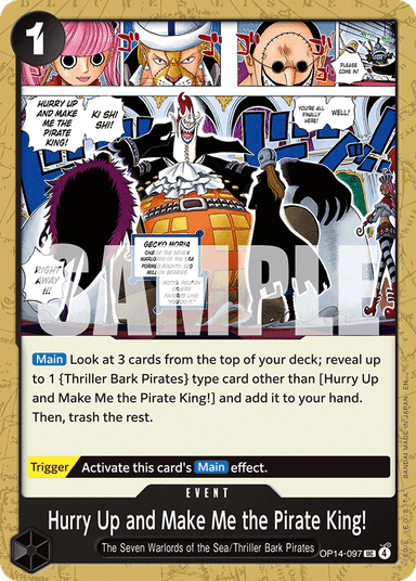 Hurry Up and Make Me the Pirate King!