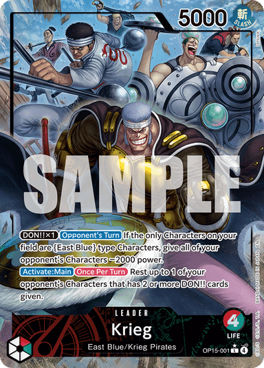 Krieg (OP15-001) (Alternate Art)