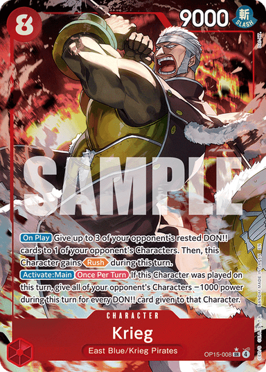 Krieg (OP15-008) (Alternate Art)