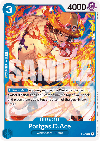 Portgas.D.Ace - P-074 (Reprint)