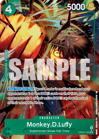 Monkey.D.Luffy - PRB02-005 (Alternate Art)