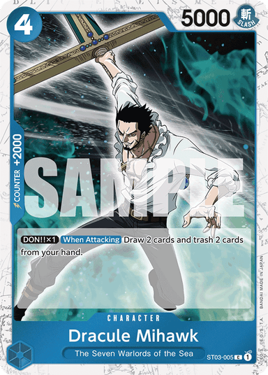 Dracule Mihawk (ST03-005) (Jolly Roger Foil)