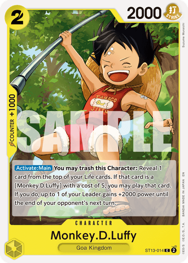 Monkey.D.Luffy - ST13-014 (Reprint)
