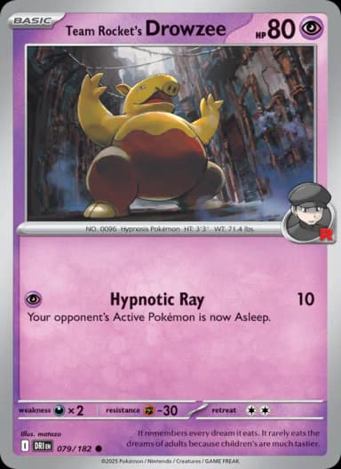 Team Rocket's Drowzee