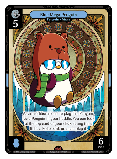 Blue Mega Penguin