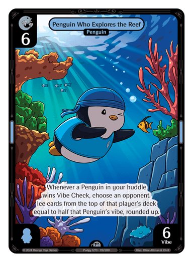 Penguin Who Explores the Reef