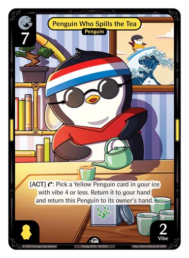 Penguin Who Spills the Tea