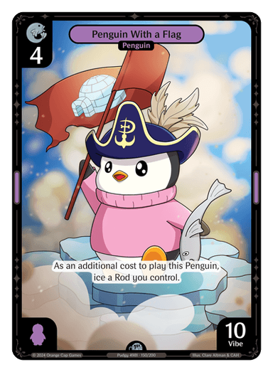 Penguin With a Flag