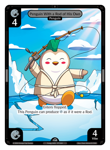 Penguin With a Rod of His Own